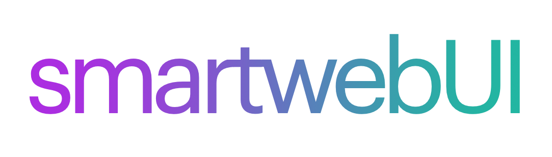 smartwebUI logo letterboxed inside a 16 to 9 box